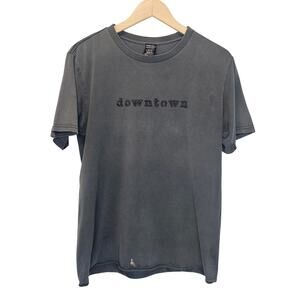 Number (N)ine Downtown Floral Graphic Gray Japan Grunge T-Shirt Size 3 or Medium
